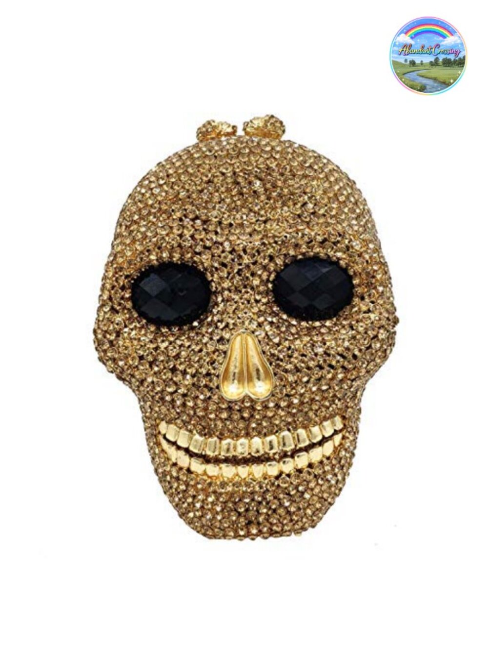 Skull Crystal Clutch Purse Formal Rhinestone Evening Bag